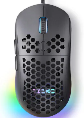 Produktbild von ×TMKB M1SE Gaming Maus mit Kabel,12800 DPI Optischer Sensor,6 Programmierbare Tasten,Anpassbares RGB Gaming,Ergonomische Gaming-mäuse für PC,Schwarz