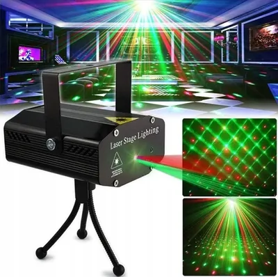 Obrázok produktu pre LASER Disco projektor 3d DISCO Strobe Party Lampe
