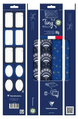 Immagine prodotto di Clairefontaine 223892C Set di carta da regalo natalizia "Tiny Rolls" Clairefontaine