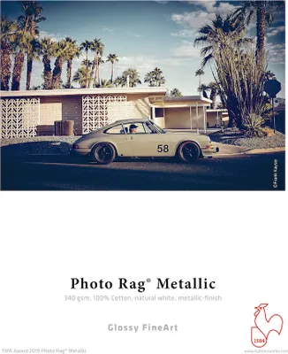 Produktbild von Hahnemühle Photo Rag® Metallic FineArt Inkjet-Papier - 340 g/m² - 17" x 12 m - 1 Rolle