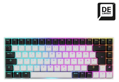 Productafbeelding van Sharkoon 4044951039180 Sharkoon Gaming Tastatur Skiller SGK50S3 weiß-gelb RGB    DE