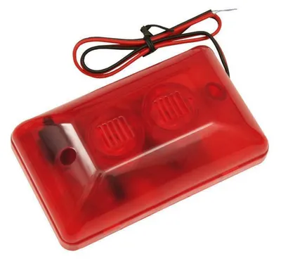 Produktbild von 12V 108dB Alarmsirene Alarm Sirene mit LED Blitzlicht Signalgeber Alarmanlage