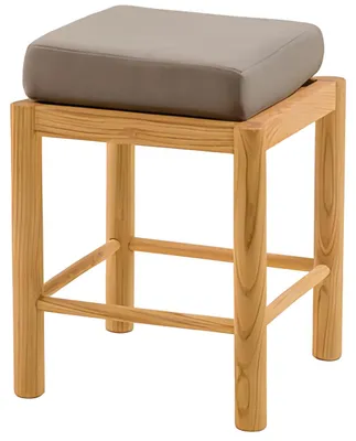 Productafbeelding van Elegant, bruin houten kruk, modern en veelzijdig, geschikt als zitplaats of