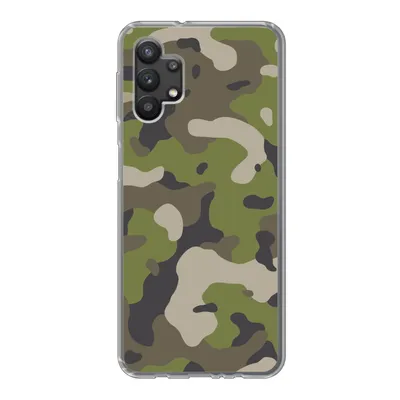 Produktbild von MuchoWow® Handyhülle Schutzhülle Hülle für Samsung Galaxy A32 5G Camouflage-Muster mit militärischen Farben Silikon Softcase Handy Hülle - Softcase