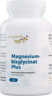 Image de Vitaworld Gélules de bisglycinate de magnésium Plus, 120 gélules