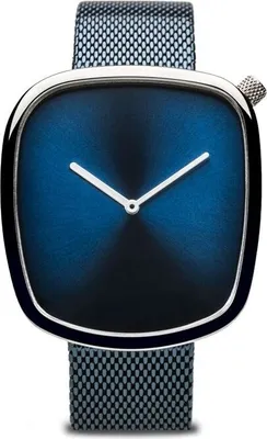Produktbild von Bering Damenuhr PEBBLE blau 18034-307