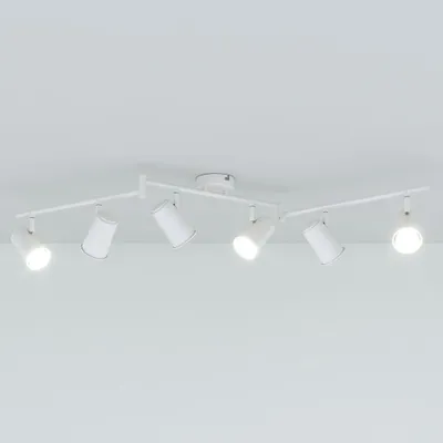 Image de HOFTRONIC - Plafonnier LED 6 spots 24W 2070lm 6500K Inclinable Blanc