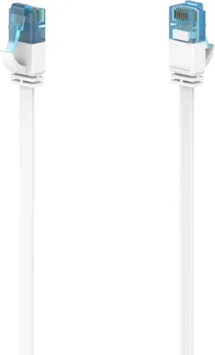 Produktbild von Hama 00200685 Síťový kabel bílý 5 m Cat6a U/UTP (UTP)