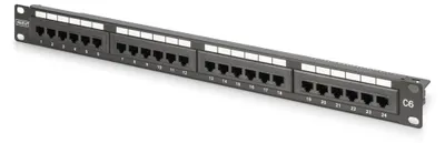 Immagine prodotto di DIGITUS Patchpanel 1U 24-Port  LSA  Cat6 8P8C ungeschirmt
