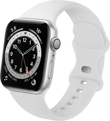 Produktbild von Strap-it Classic Silikonarmband passend für Apple Watch Serie 1/2/3/4/5/6/7/8/9/10/11/SE/Ultra (2) - Weiß - Silikon-Sportarmband - 'Supreme'