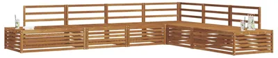 Image de Ensemble de canapés d'extérieur vidaXL, 6 pièces, en bois massif d'acacia naturel
