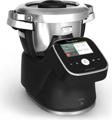 Image de Robot Cuiseur Moulinex Noir Glama Robot Cuiseur Multifonction Avec Air Fryer, Balance Et écran Tactile Wi-fi - Moulinex