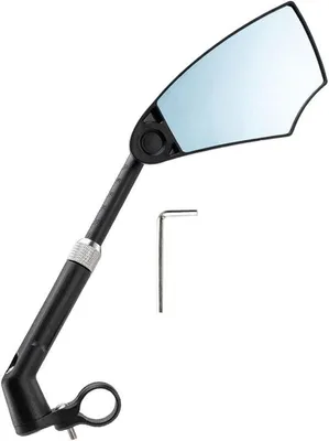 Produktbild von Fahrradspiegel-Set - Lenkerspiegel - Für sicheres Radfahren - Verstellbares Sichtfeld - 14 cm x 75 cm - Schwarz