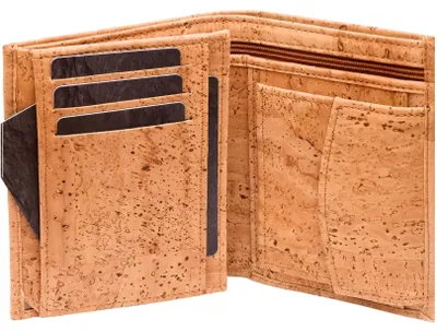 Produktbild von Omgoods – Veganes, wasserdichtes Portemonnaie aus Kork für Damen und Herren