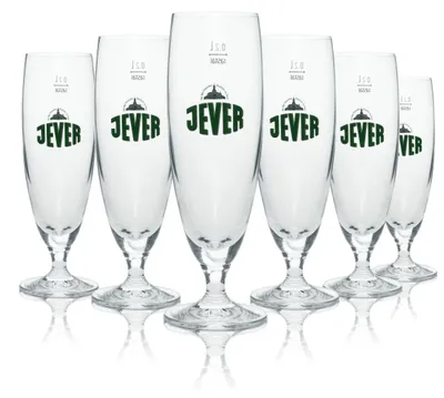 Produktbild von 12x Jever Glas 0,2l Pokal Tulpe Pilsener Gläser Friesisch Brauerei Gastro Eiche