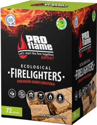 Produktbild von 25 Packungen Anzündwürfel Kaminanzünder Ofenanzünder Kohleanzünder Holzanzünder