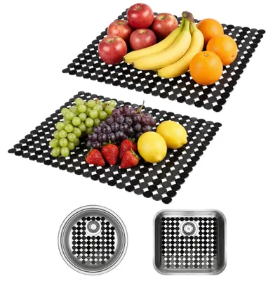 Spülbeckenmatte 2er-Pack 40x30 cm zuschneidbar