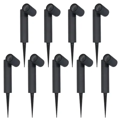 Produktbild von hoftronic LED Gartenstrahler 5W GU10 IP65 Schwarz dimmbar schwenkbar