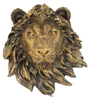 Produktbild von Lebensgroßer Löwenkopf Wanddekoration aus Harz, Realistische Skulptur
