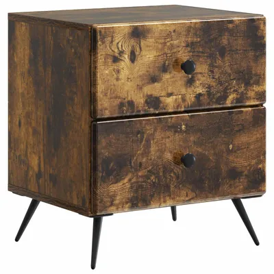 Produktbild von Nachttisch Geräucherte Eiche 43 x 34,5 x 47,5 cm Holzwerkstoff