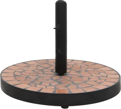 Immagine prodotto di The Living Store Supporto per ombrellone in terracotta rotondo 12 kg
