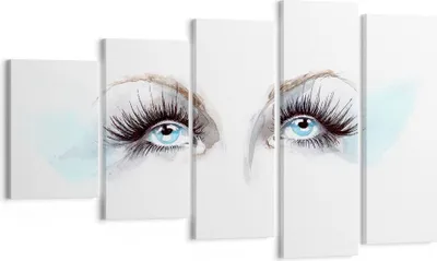 Produktbild von Bild auf Leinwand - Leinwandbild - Mädchen Fantasie Augapfel menschliches - 100x60cm - Wand Bild - Wanddeko - Leinwanddruck - Bilder - Kunstdruck - Leinwand bilder - Wandkunst - EG100x60-3023
