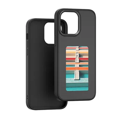 Image de Coque E-Ink pour iPhone 13, coque pour iPhone, 3,7 pouces, NFC, écran tricolore, protection militaire, noir