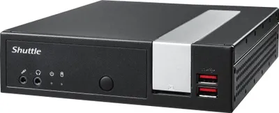 Produktbild von Shuttle XPС slim DL20N6 1,35 l großer PC Schwarz Intel SoC BGA 1090 N6005 2 GHz