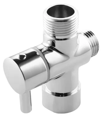 Produktbild von Umschaltventil für Dusche – 3-Wege, 1/2 Zoll, Messing. T-Adapter für Dusche