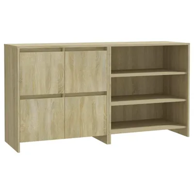 Produktbild von 2-tlg. Sideboard Sonoma-Eiche Holzwerkstoff