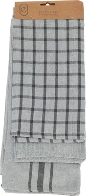 Produktbild von Set Küchentücher, 3-tlg., grau
