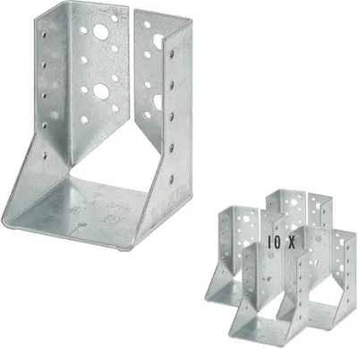 Produktbild von siwitec Balkenschuh Typ B 80 x 120 mm sendzimir verzinkt 10 Stück mit CE-Kennzeichnung