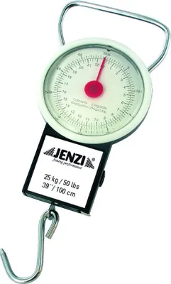 Produktbild von Jenzi Fischwaage Federzugwaage bis 22kg mit Maßband