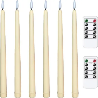 Obrázok produktu pre 6ks LED sviečok bez plameňa s 2 diaľkovými ovládačmi pre vianočné vďakyvzdanie Domov Svadobná výzdoba