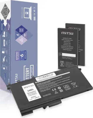 Zdjęcie produktu dla Bateria Mitsu Bc/De-E5580 (Dell 3000 Mah 34 Wh)