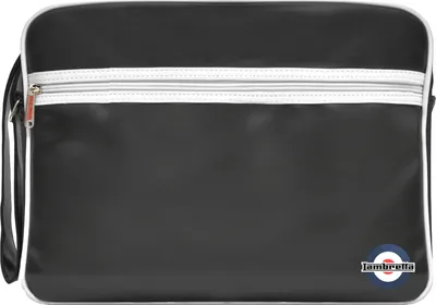 Produktbild von Lambretta - Herren/Damen Uni Tasche, Retro LB260 (Einheitsgröße) (Schwarz/Weiß)