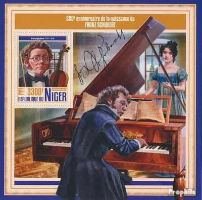 Produktbild von Briefmarken Niger 2017 Mi Block 763 (kompl. Ausg.) postfrisch Franz Schubert