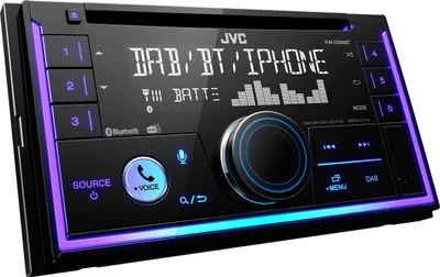 Produktbild von JVC KW-DB95BT, Schwarz, 2 DIN, 200 W, 7.1 Kanäle, 50 W, CD, CD-R, CD-RW