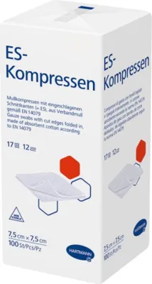 Produktbild von ES-KOMPRESSEN unsteril 7,5x7,5 cm 12fach