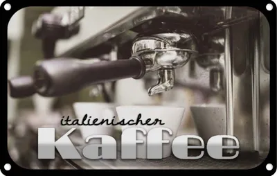 Produktbild von vianmo Blechschild 20x30 cm italienischer Kaffee Essen Trinken