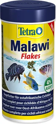 Produktbild von Tetra Malawi Flockenfutter für ostafrikanische Buntbarsche, mit hochwertigen Proteinen, 250 ml