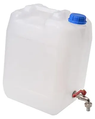 Immagine prodotto di Contenitore in plastica Aqbau® per acqua potabile, con rubinetto in ottone, capacità da 10 a 30 litri (20 litri)