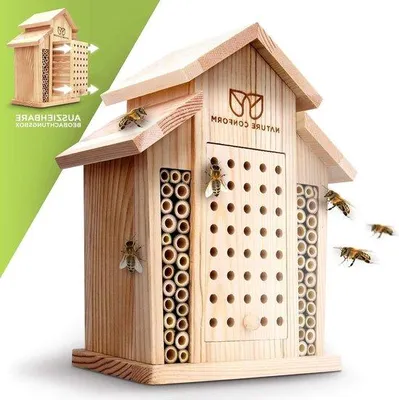 Produktbild von Famanu Insektenhotel mit Bambooröhren - Beobachtungsnest 2024