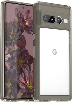 Produktbild von Google Pixel 7 Pro Hülle, Klar Rückseite Stoßfeste TPU Silikon Bumper Schutzhülle für Google Pixel 7 Pro Grau