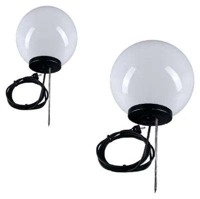Produktbild von Kugelleuchten Außenlampe Kugellampe Erdspieß 2er-Set Ø 25/30cm Außenleuchte