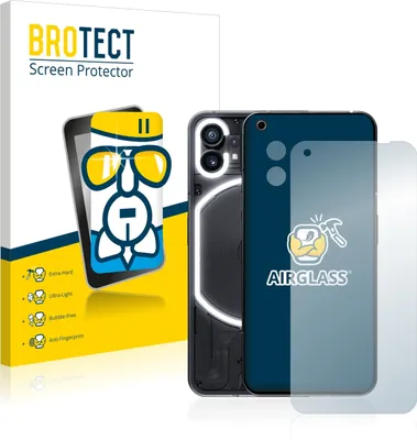 Produktbild von BROTECT Schutzglas für Nothing Phone (1) (Display+Kamera) Schutzfolie Panzer Folie Glas Display Schutz klar