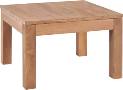 Produktbild von Couchtisch Massivholz Teak Natur 60x60x40 cm