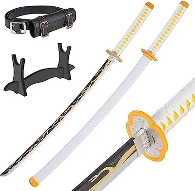 Produktbild von Bambus Anime Katana Cosplay Schwert, Katana Inspiriert Demon Slayer Schwert 105cm / 41 Zoll Hashira Pillars & Protagonist Katana | JT10653