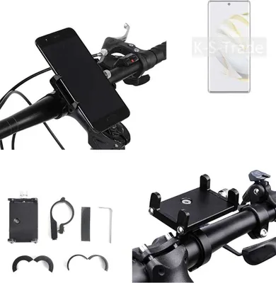 Produktbild von K-S-Trade Handyhalterung für das Fahrrad kompatibel mit Huawei nova 10 Halter Lenkstange Fahrradhalterung Motorrad Bike Mount Befestigung Smartphone