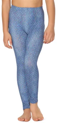 Produktbild von Merry Style Mädchen Lange Leggings aus Baumwolle MS10-337 (Blau/Punkte, 110)